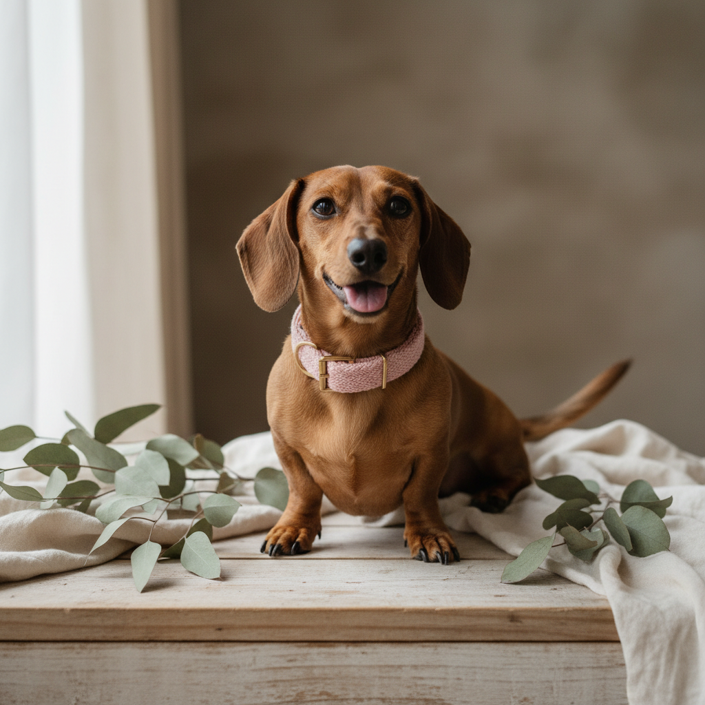 Dachshund - Pretty in Pink Collar