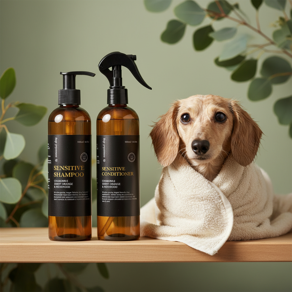 Sensitive Dog Shampoo & Conditioner Pack: Chamomile, Orange & Rosewood