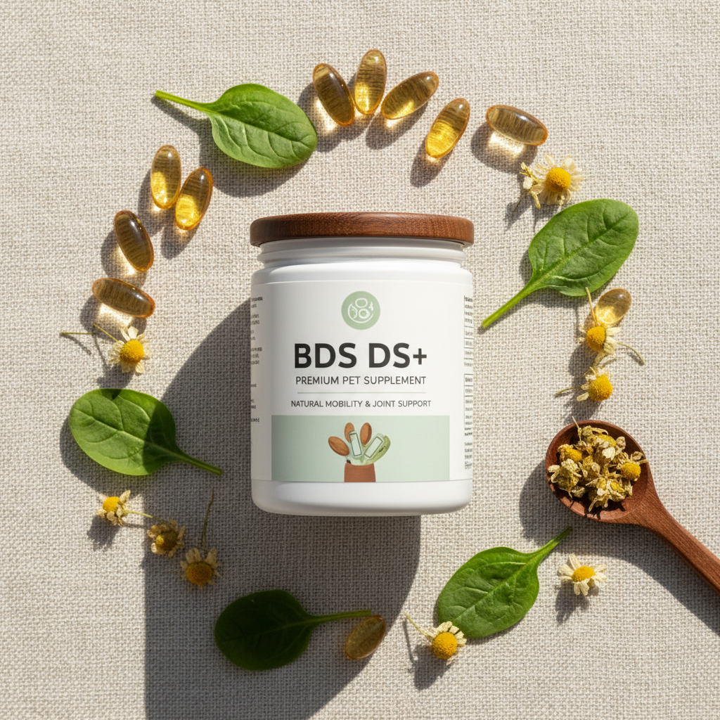 BDS DS+ supplement flat lay - Clover Tail Co.