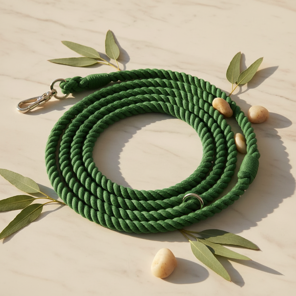 Dog Rope Leash - Natural