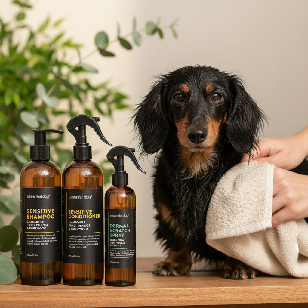 Dog Shampoo, Conditioner & Dermal Scratch Spray (Sensitive)