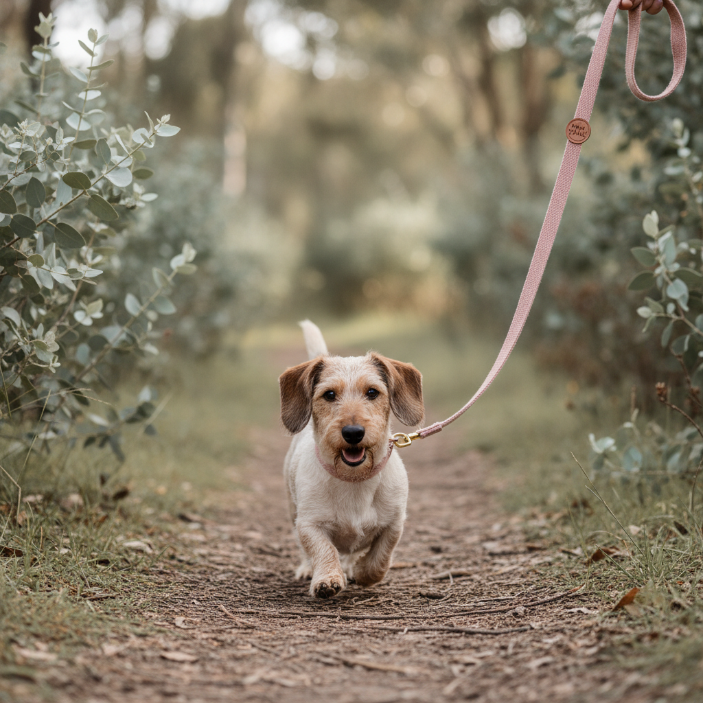 Wire-haired Dachshund - Pretty in Pink Lead